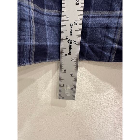 Ralph Lauren Mens XL Classic Fit Long Sleeve Button Down Blue Plaid Shirt Casual - Picture 6 of 7